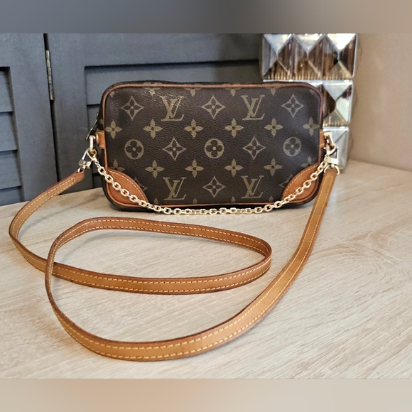 Authentic LOUIS VUITTON Monogram Marly Dragonne PM Crossbody - Picture 11 of 11